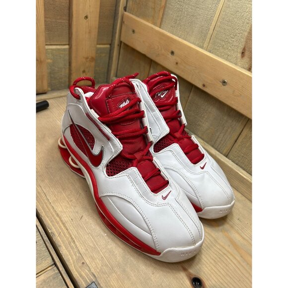 US9.5 Nike Flight Shox Basketball Shoes White/Red 309182-161 Rare EU43 main image 5